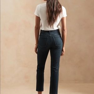 High Rise Straight Ankle Jean